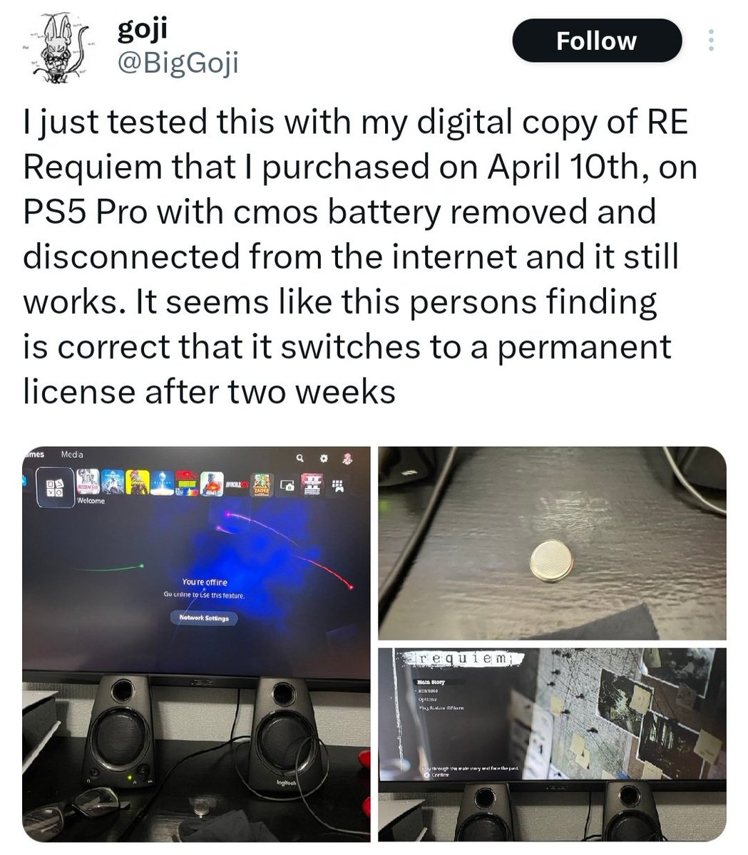 nib95_'s tweet image. Evidence is mounting that what's described below is what's occurring with #PlayStation's temporary "DRM". 

After the 14 day refund period (day 15 and beyond), tests show PS digital games ARE switching to a permanent non DRM licence on sign in.

SpawnWave was NOT able to run