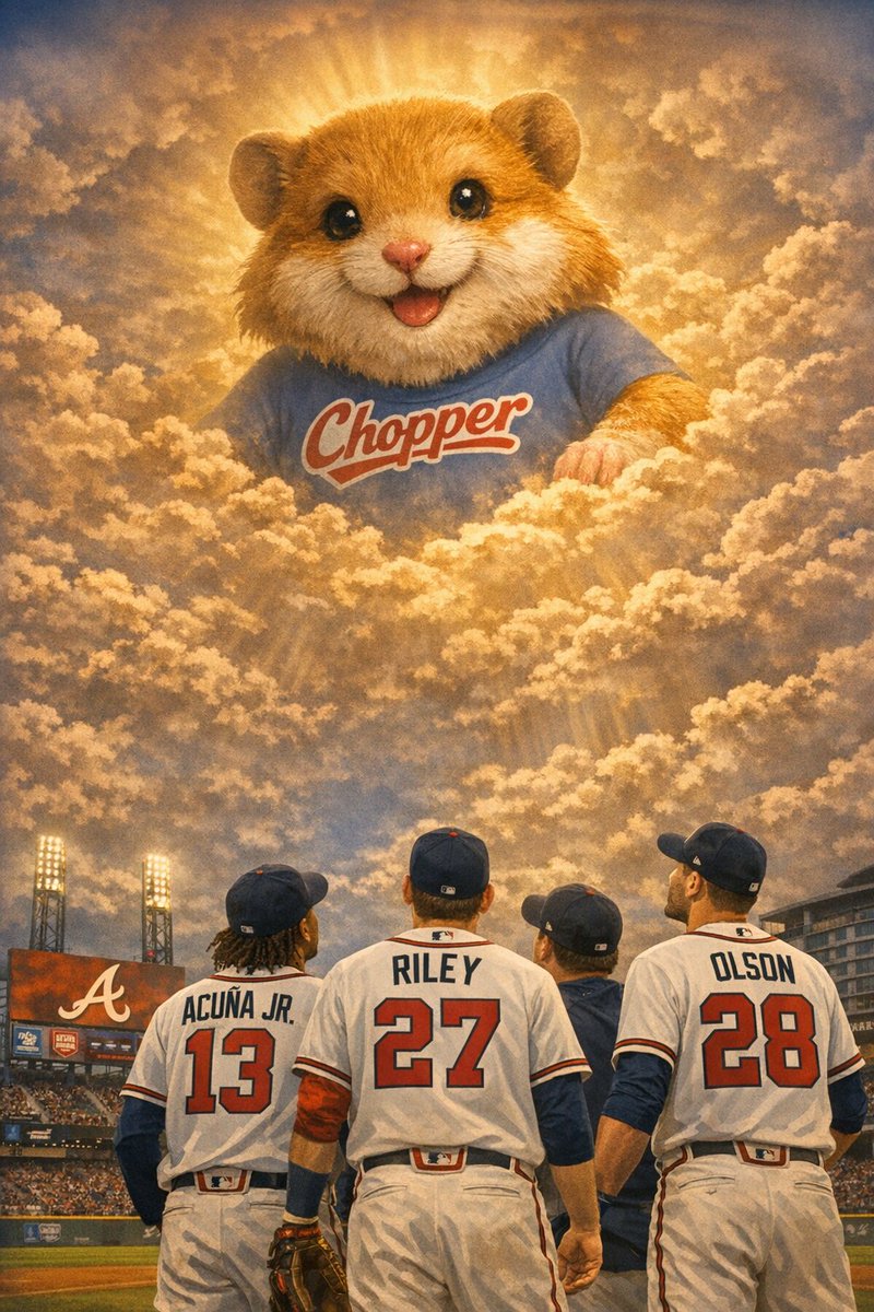 AcunaManiac's tweet photo. @BravesVisionTV @BrandonGaudin Here is Chopper, Brother! https://t.co/Tw7NYpNzLg