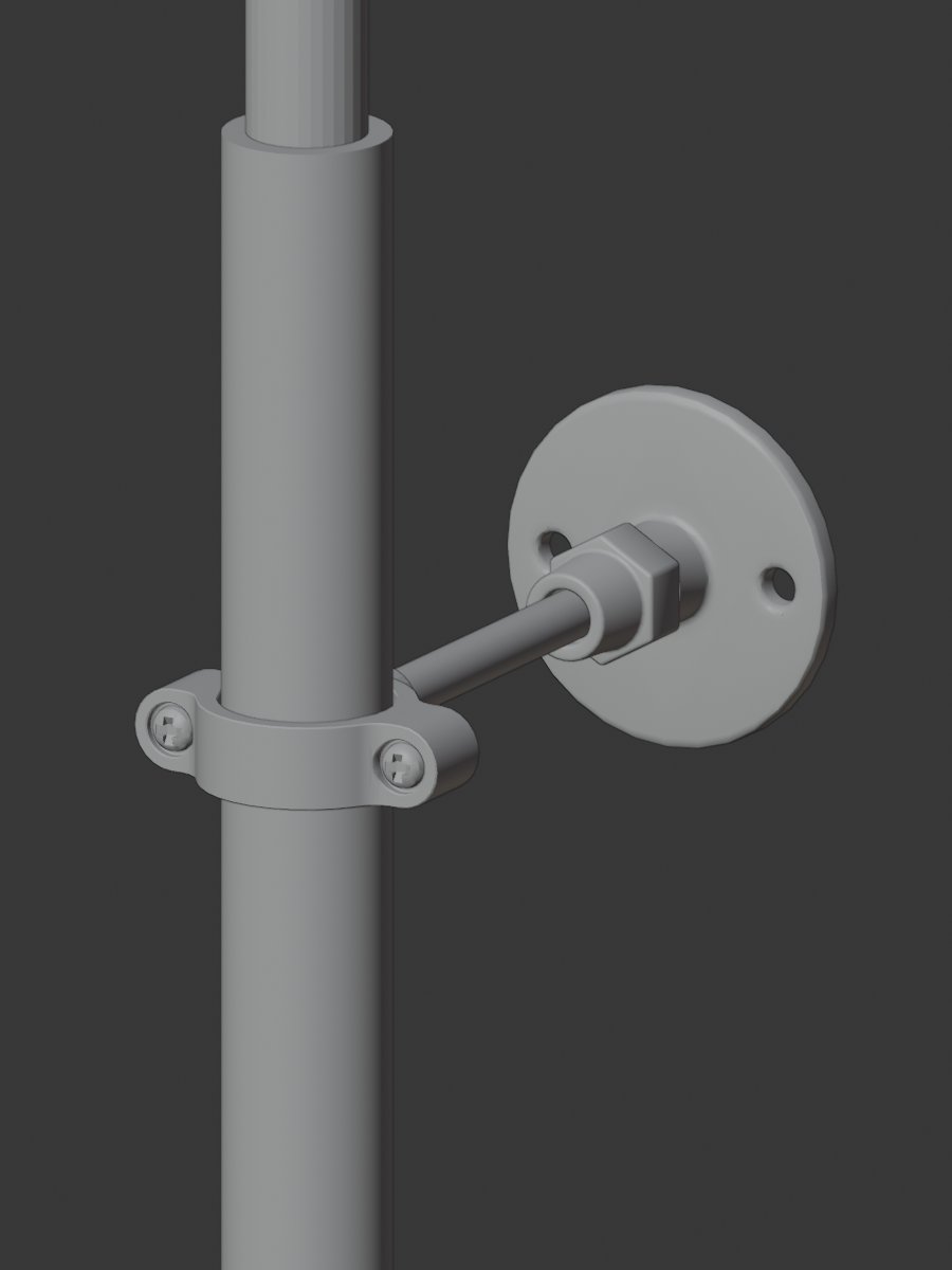 ex_incognita's tweet image. 配管の支持部品

普通ならこんなものは省いてしまうのだろう

大した存在感のある部品でもないが、寸法を気にしながら作ると手間がかかる

#Blender #3DCG