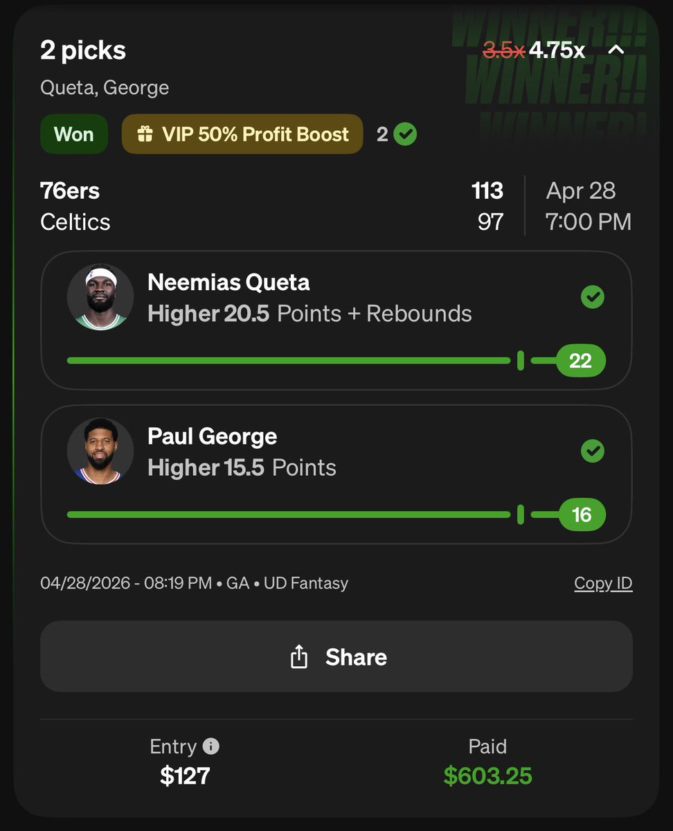 LIVE BET BANGGGG ✅ ✅ 

$100 into $600 💰 💰 💰 

Posted to VIP 💎 

$40 to someone who likes &amp; RT