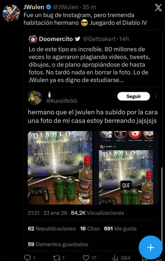 Che, pero JWulen no decía que era una tremenda habitación? Ahora es una habitación mierdera? El trauma que le dejó la cagada que se mandó es tremendo eh...