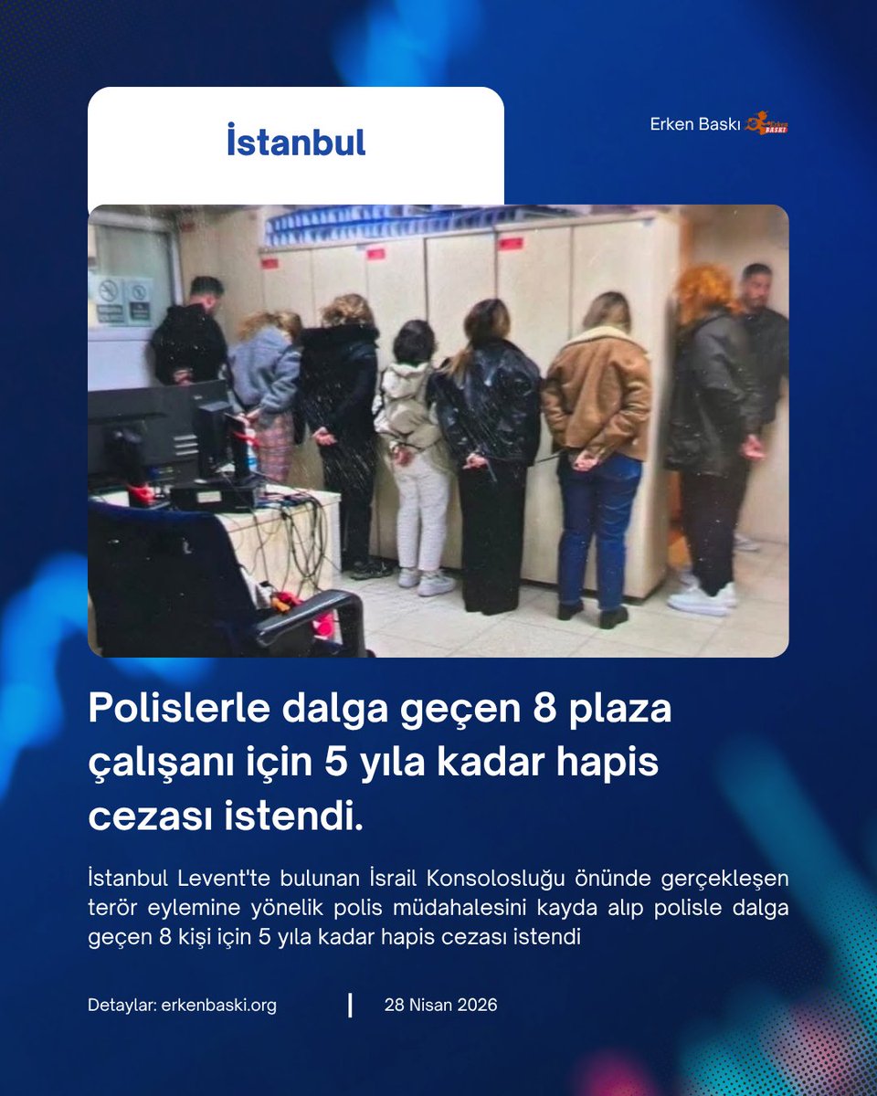 bask_erken's tweet photo. Beşiktaş'ta İsrail Konsolosluğu'nun önünde DAEŞ'li teröristlerle çatışan polislerle "Sen sağ bek, ben sol bek" şeklinde dalga geçen 8 şüpheli hakkında 5 yıla kadar hapis talep edildi.
#polis #plaza #hapis #istanbul https://t.co/xwMYYE6Vj8