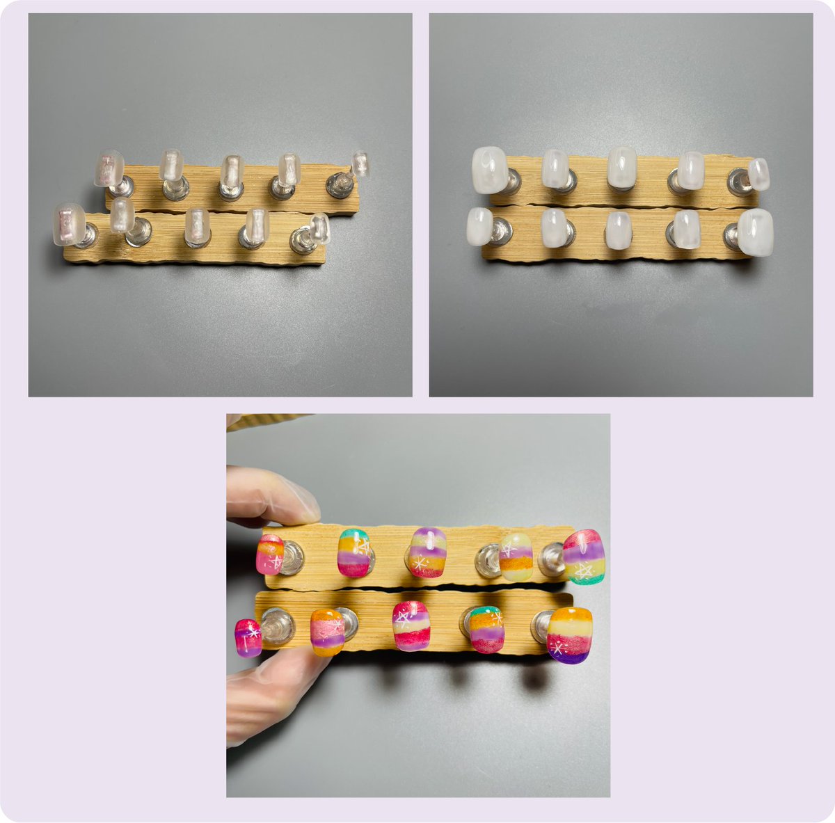 Thevallune's tweet image. Rainbow gradient nails 🌈

Do you like colorful nails or minimal nails more?

#pressonnails
#nailart
#rainbownails