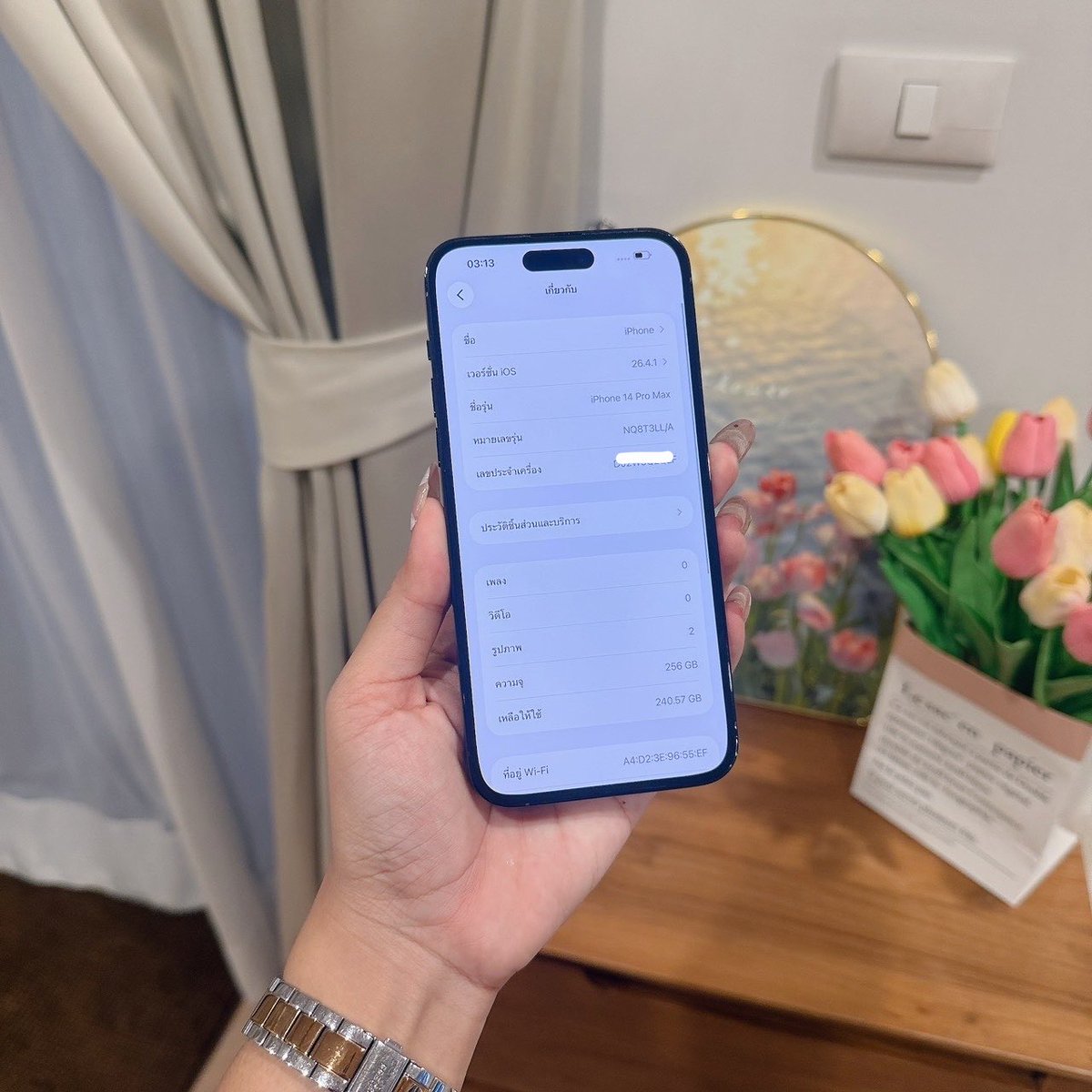 twxtwentyeight2's tweet photo. iPhone 14PM 256GB เครื่องนอก⋆ ˚🏁 ✦

𓈒 16,900 บาท Free shipping

𓈒 ปกติหมด ไม่ติดไอคราว รีได้ตลอด
สแกนได้ปกติ แจ้งเปลี่ยนจอ

: อุปกรณ์ ชุดชาร์จ แถมเคส แบต100%

#ส่งต่อไอโฟน #ไอโฟนมือสองสภาพดี #ไอโฟนมือสอง  #ไอโฟน #ไอโฟนราคาถูก #ไอโฟนมือ2  #ไอโฟนมือสองราคาถูก https://t.co/ZYfOKyIblm