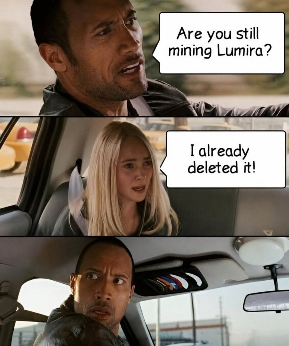 jejemira03's tweet image. Plot twist: the only thing she successfully mined…
was regret ⛏️

#MIRANetwork #Lumira #App #Mirex #Mira20 #web3 #Tokenized #Futurefinance