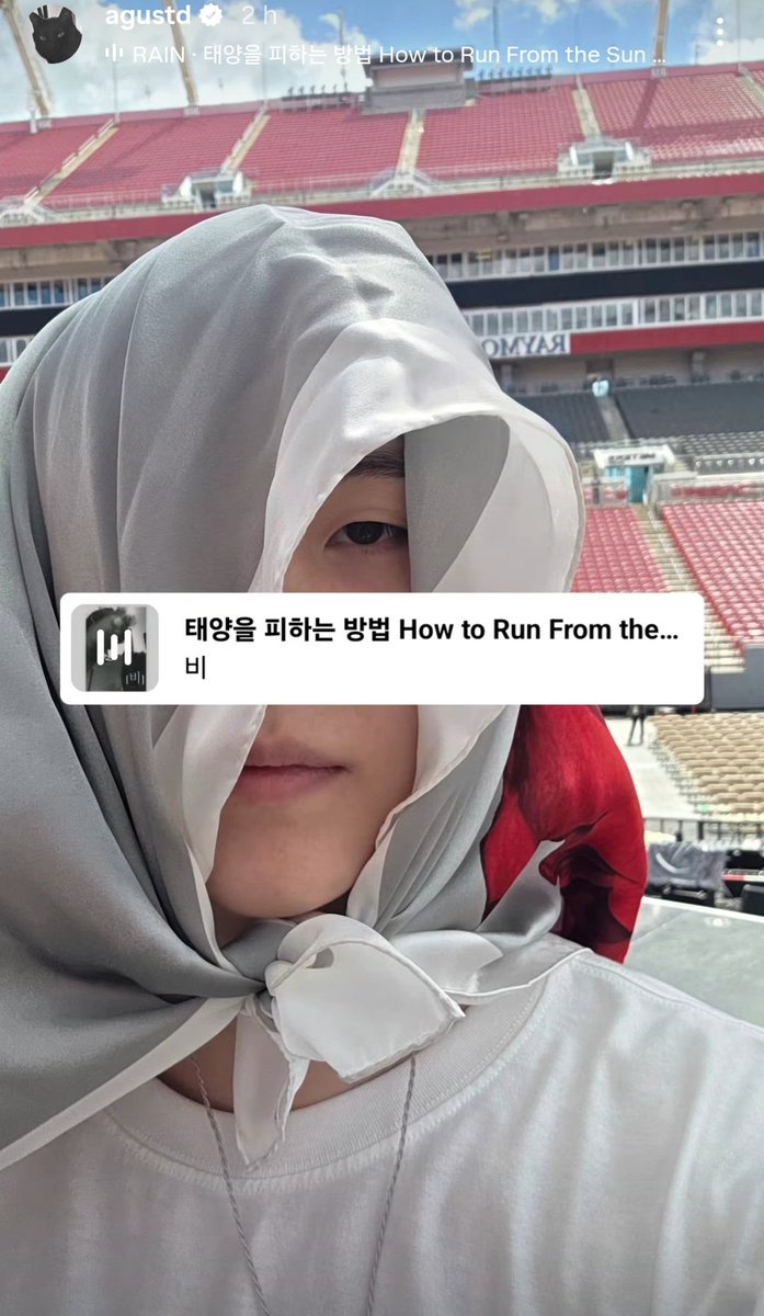 UniversBTS_'s tweet photo. [INSTAGRAM Stories] SUGA 🐱

🎵: "How to run from the sun" - Rain
(https://t.co/Eui6wvsA15)

🔗https://t.co/aaNQeZ5SBK

🐹@BTS_twt https://t.co/IwHexrAxcf