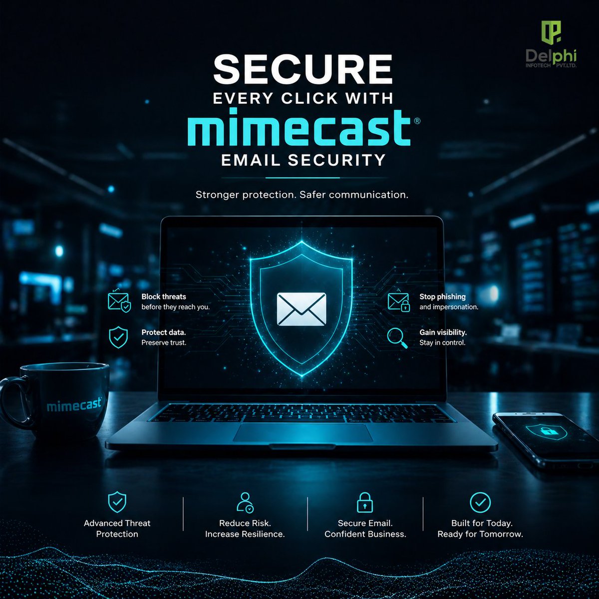DelphiInfotech's tweet photo. Protect your inbox with Mimecast Email Security from Delphi Infotech. Every click is safe, and threats are blocked before they reach you.

Secure your business today—visit https://t.co/4F7LX0Q5Bk

#MimecastSecurity #EmailSecurity #CyberSecurity #DelphiInfotech #PhishingProtection https://t.co/BJb5bmNdj2