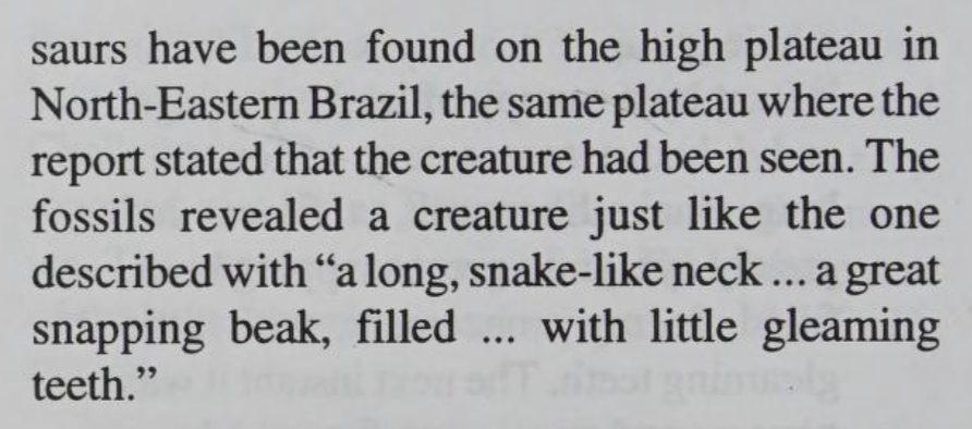 This creationist book recounts the events of Conan Doyle's "The Lost World" as a possibly-true story. Incredible!