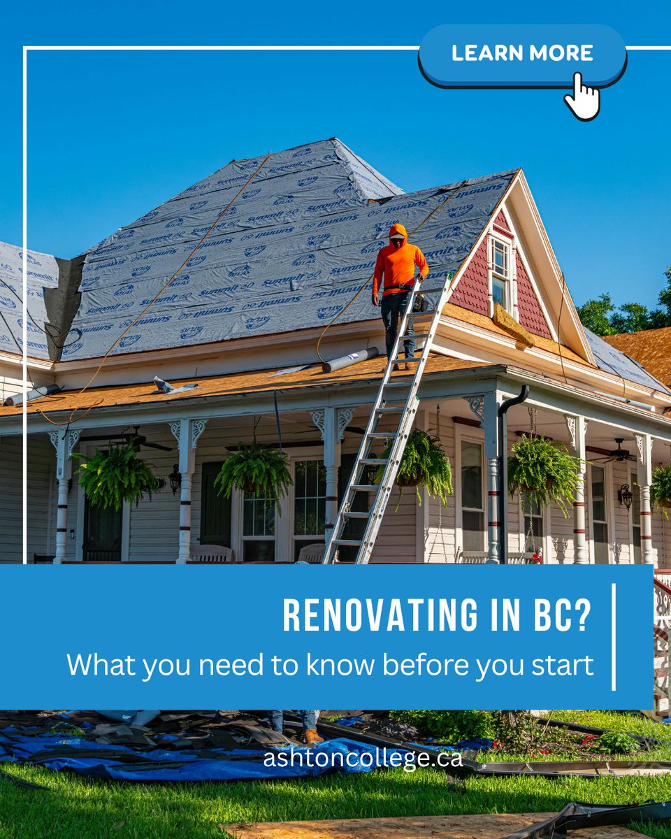 AshtonCollege's tweet image. Renovating in BC? 🏡

Before you start, learn when permits are required and how building code rules can impact your project.

New guide for homeowners:
ashtoncollege.ca/renovation-per…

#BCRenovation #BuildingCode #HomeImprovement #BCHomes #RenovationTips