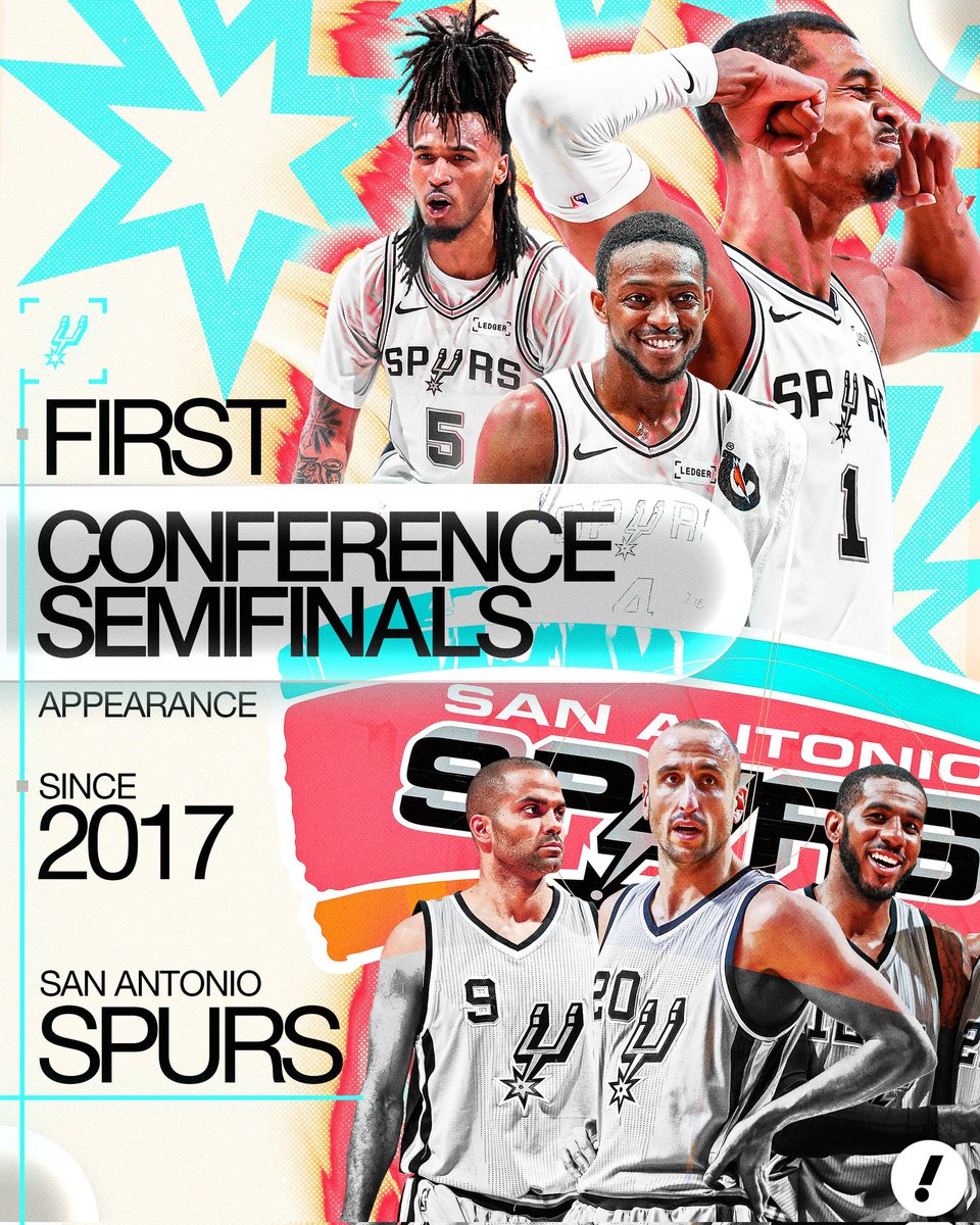 _opiniaof's tweet photo. O San Antonio Spurs foi avassalador, venceu o Portland Trail Blazers e fechou a série por 4-1. É a primeira série vencida em playoffs da franquia texana desde 2017.

Nessa quase uma década, a franquia passou por diversos momentos: A saída conturbada de Kawhi, o último playoffs com DeRozan e Aldridge, o time de play-in com o All Star Dejounte Murray e finalmente a reconstrução para pegar seu talento geracional, Victor Wembanyama.

Como a sorte acompanha os competentes, nos drafts seguintes escolheram três prospectos incríveis: Stephon Castle, Dylan Harper e Carter Bryant. 

Esses talentos e a adição de De'Aaron Fox na temporada passada, foram a chave do sucesso para a surpresa do oeste e segundo melhor time da NBA nesta temporada.

Devin Vassell e Keldon Johnson, que nos tempos de rebuild, eram os caras do time, entenderam seus papéis e se encaixaram no elenco. 

Vassell sendo um valioso 3&D, contribuindo no ataque, na defesa e nos rebotes. E Keldon, que é literalmente a alma desse time, deixou o ego de lado e soube que era melhor para o time ele vir do banco. Foi premiado, com muita justiça, o sexto homem do ano. 

Outros nomes como, Julian Champagnie, Luke Kornet e Harrison Barnes também foram essenciais para esse sucesso.

Um DNA defensivo ELITE, tendo como âncora, um defensor histórico. Wemby é o cara e a cara desse time, que literalmente TODOS contribuem defensivamente, se tornando um terror para qualquer adversário.

Essa campanha é comandada pelo ainda inexperiente Mitch Johnson, que chegou com a difícil missão de substituir Popovich. Entre erros e acertos, conseguiu uma temporada histórica. 

O Spurs definitivamente VOLTOU e vem pra competir pelos próximos 10, 15 anos. Victor Wembanyama está PRONTO para buscar o Larry O'Brien de volta a San Antonio.