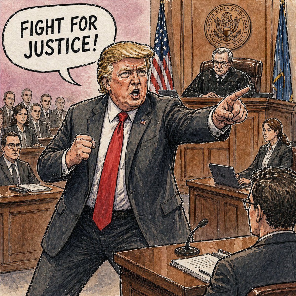 duneldtwomp's tweet photo. Fight for Justice! https://t.co/XWKxb4jGDd