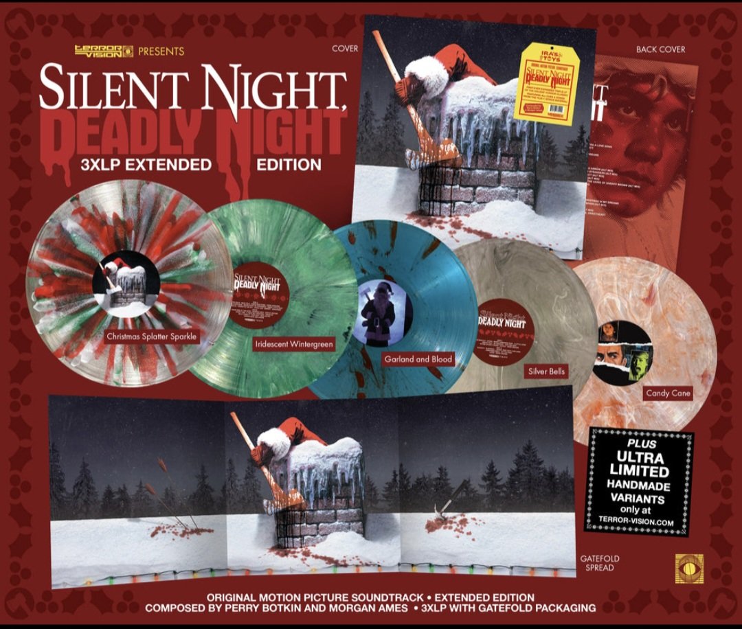 tall_ny's tweet photo. 3XLP Extended Edition of Silent Night Deadly Night, produced by Terror Vision! @terror_vision #terrorvisionrecords #terrorvision #silentnightdeadlynight #vinylrecords #vinyl https://t.co/oyGBEDt3tj