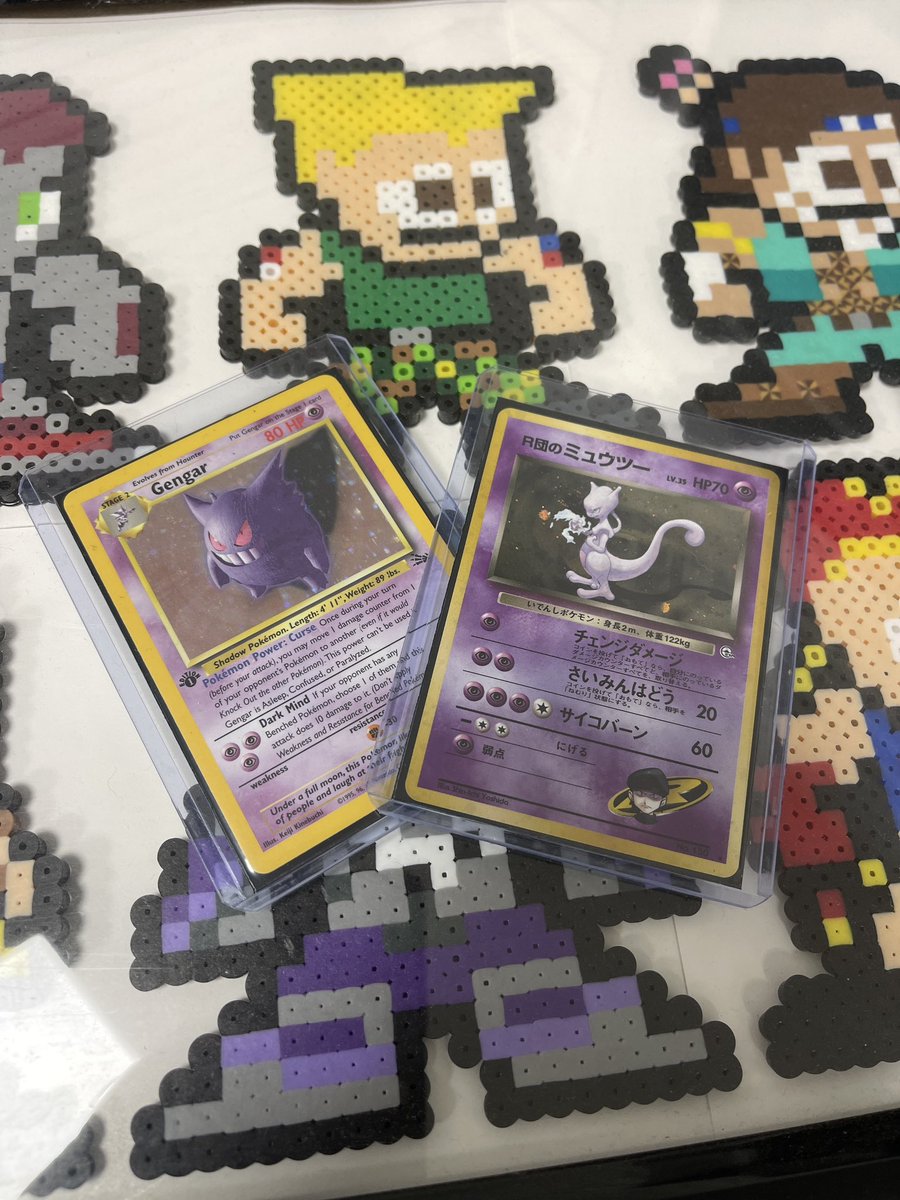 ArcadeBrooklyn's tweet image. Available tomorrow 12-8pm. At @bklynvideogames . #Gengar #Mewtwo #Pokemon #Vintage #TCG