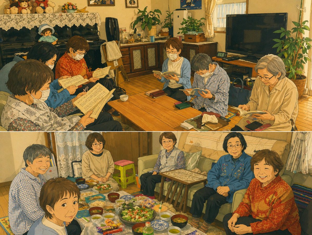 noburie2931's tweet image. 昨日は７人が集まり祝祷受けて初めての地域奉献礼式。奉献書を奉納、新しい本をみんなで訓読し場を整えて、ユーチューブで、証、教会長の御言葉、祝祷頂きました。みんなが与えたい、迎えたい心情で準備したたくさんの万物。自然に笑顔が溢れ、いろんな話で有意義なひとときを与えて頂きました。🥹💖🙏