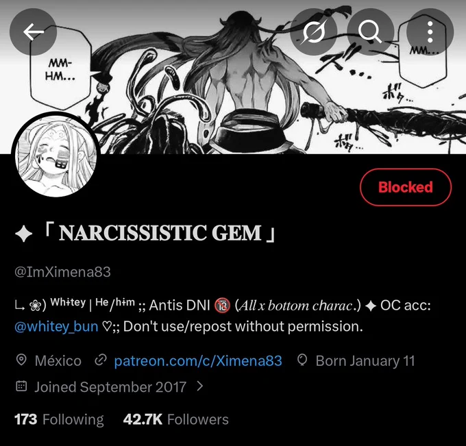 since he's limiting replies and trying to act like nothing happened i want to put this on record. this is the guy who has been drawing porn of my sona for the past few months without my knowledge or consent, and the person whos "designed" the version of my sona he uses for it 