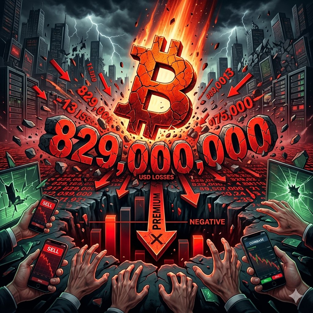 TheBitcoin__'s tweet image. ¿Did you know that the bitcoin price has dropped by 5% in the last week? This has led to a loss of around $829 million. #bitcoin #cryptocurrencies #market