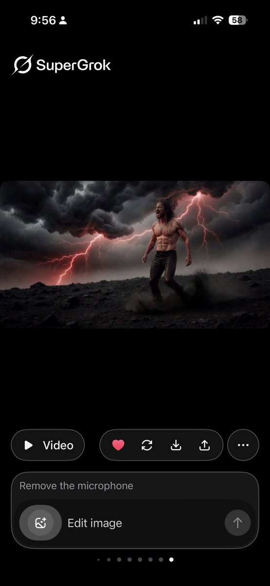 figglesnarfs's tweet photo. @elonmusk Speaking of your fucking AI, can you tell me why? The image above. With the video that I wanted. Which was this text and prompt? 
“ he walks through the ash and the stormy weather” why the fuck was that moderated Please tell me why. Your AI supposed to be so fucking intelligent https://t.co/vY0KOnAEjC
