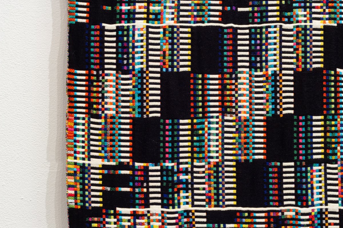 pixelform's tweet image. Fragmented Memory

1. Installation Detail - XAA 222RGB 336px and XAE 222RGB 336px
2. Detail - XAE 222RGB 336px
3. Detail - XAA 222RGB 336px

phillipstearns.com

#textileart #textiledesign #tapestry #algorithmicart #creativecoding #phillipstearns