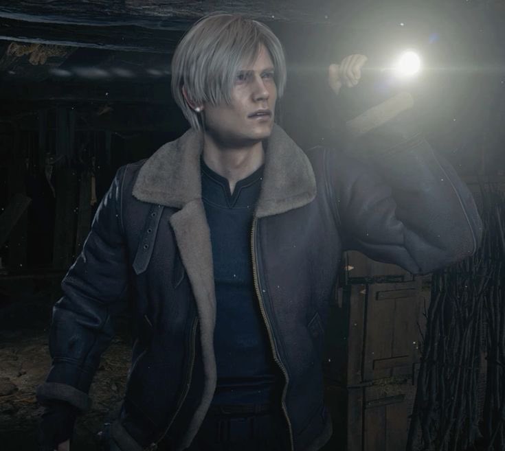 i love leon in his tight shirt but i think i love him in his jacket a little more