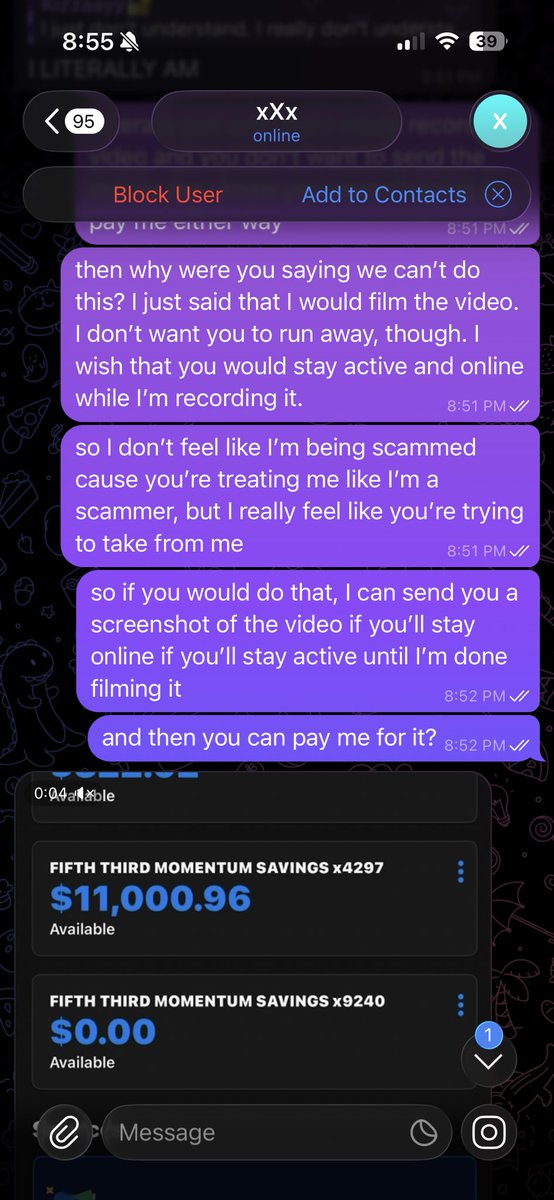 very weird interaction from a monkey today. I can’t believe you niggas still like to fake bank balances to try and rob on sellers and you don’t think they’ll catch on at all!!
THIS IS WHY IF YOU BUY A CUSTOM YOU PAY ME FIRST #scammer #raceplay