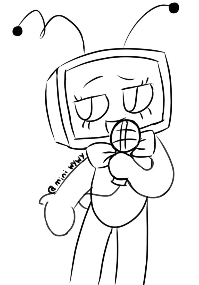 miniwywy's tweet image. I tried I’m too eepy 
#dandysworldvee
#dandysworld #veeversion1 #doodle