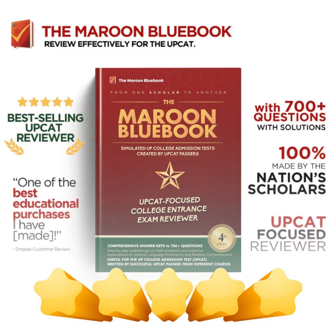 arkchers's tweet photo. 📚 FOR SALE: UPCAT REVIEWER BUNDLE (SET) 📚

Take both for only ₱800‼️

✔️ College Entrance Test 2026 (Lecture Notes + Q&amp;A)

✔️ The Maroon Bluebook (UPCAT-focused reviewer)

💐 Mint condition

📍 Loc: BF Homes, Parañaque City

💸 MOP: GCash or COD via Lalamove/Grab

DM! https://t.co/k7NZ33w1gz