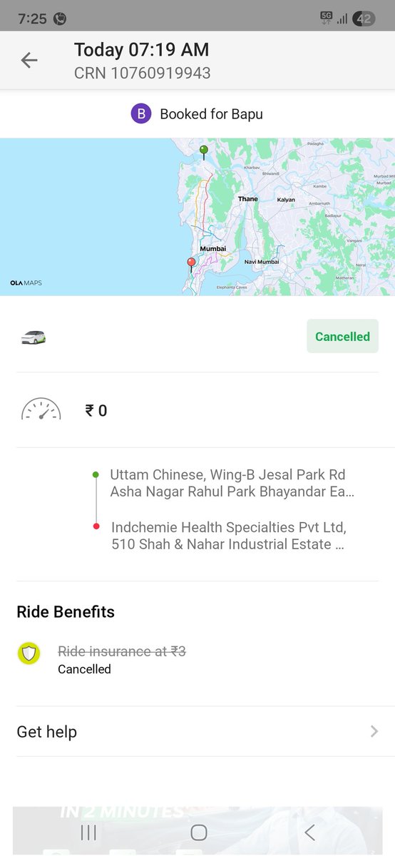 i_mrinalini's tweet photo. .@Olacabs @MumbaiPolice 
He is Danish who refused &amp; cancelled my ride,&amp; when asked, he threatened &amp; abused me. This is seriously not acceptable from responsible cab services. #Wednesday #Ola #Mérida #OlaRidiculous https://t.co/iO1l6GIFKp