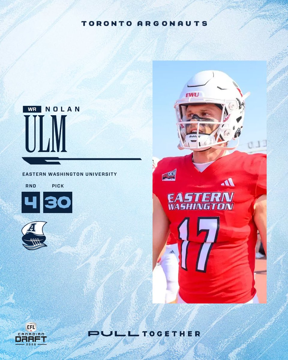TorontoArgos's tweet photo. Eastern Washington product, welcome to Toronto, Nolan 💪 https://t.co/a7HGv4dupE
