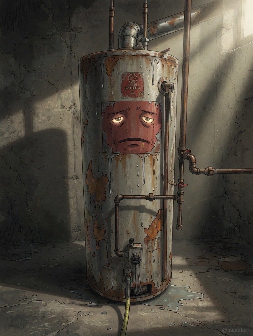 maanku's tweet image. crusted tank groans low

leaking life from seams and soul —

sad to see you go…

:maanku #senryu #micropoetry #haiku