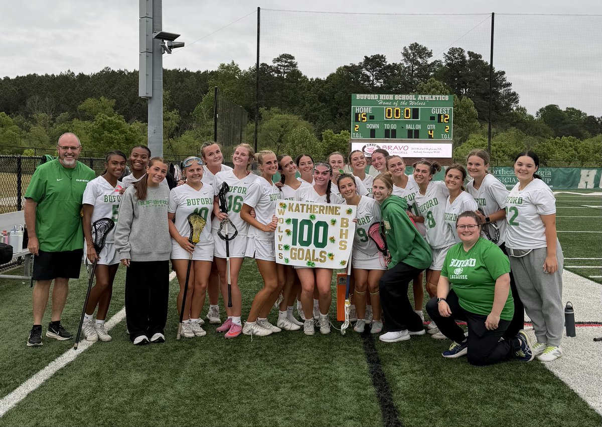 On to Round 2.  Got the playoff W and Katherine hits 100 career goals.  Go Wolves!