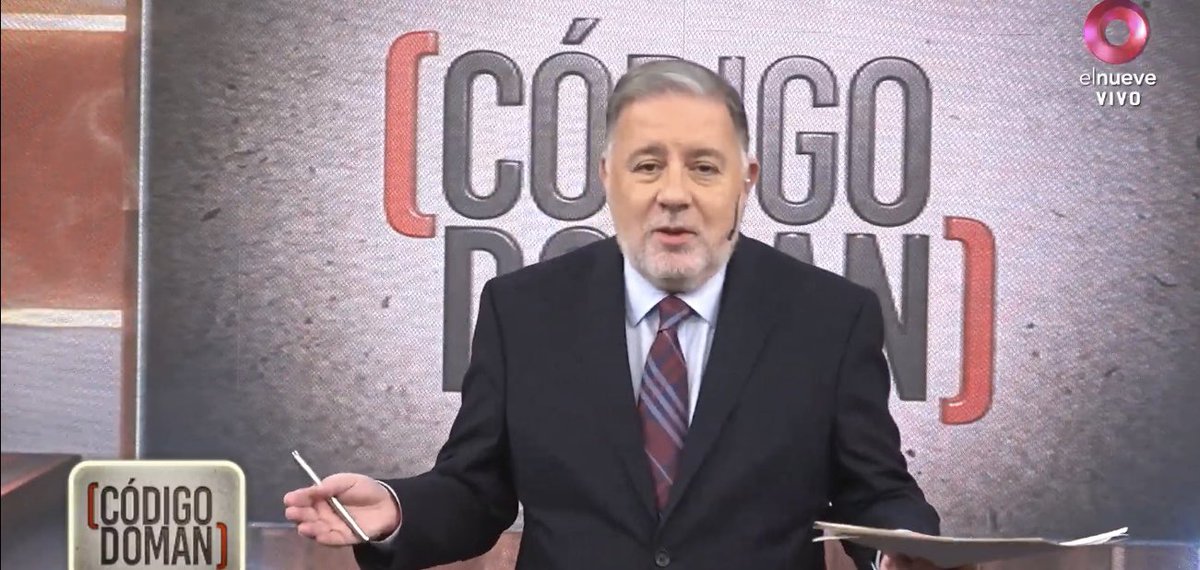 rating_politico's tweet photo. ESTRENO | 📺
Arranca con 1.3 puntos el debut de @fabdoman en @canal9oficial #CodigoDoman https://t.co/OEgnA2UJYG