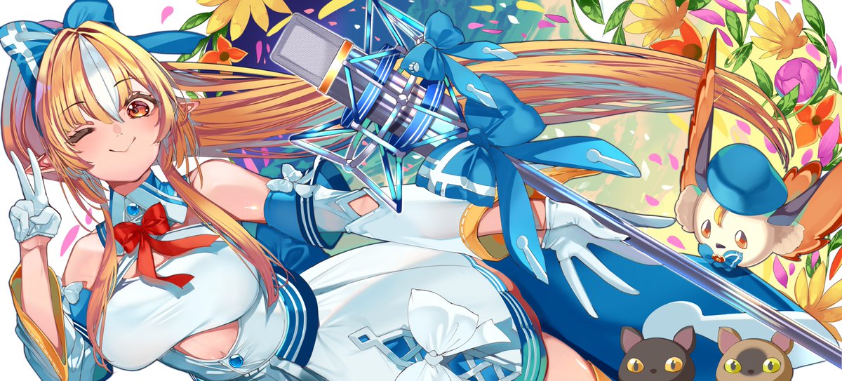 アケコンの天板イラストで不知火フレアちゃんを描かせていただきました