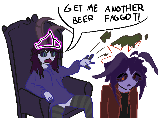 TaroFemboyMoth's tweet photo. How i feel forc,, i mean nicely asking my bf to make more art! https://t.co/TxjY5Cb4bV