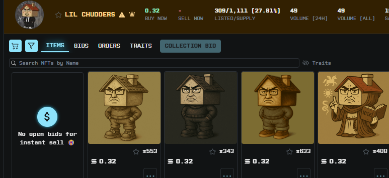 chudhouseqq's tweet image. Lfg 0.32 floor price #ChillHouse solana:VNo7EjR3XVzvbjUgQrFAXNwSms34fHwHBt1Xoaopump 

launchmynft.io/collections/AD…