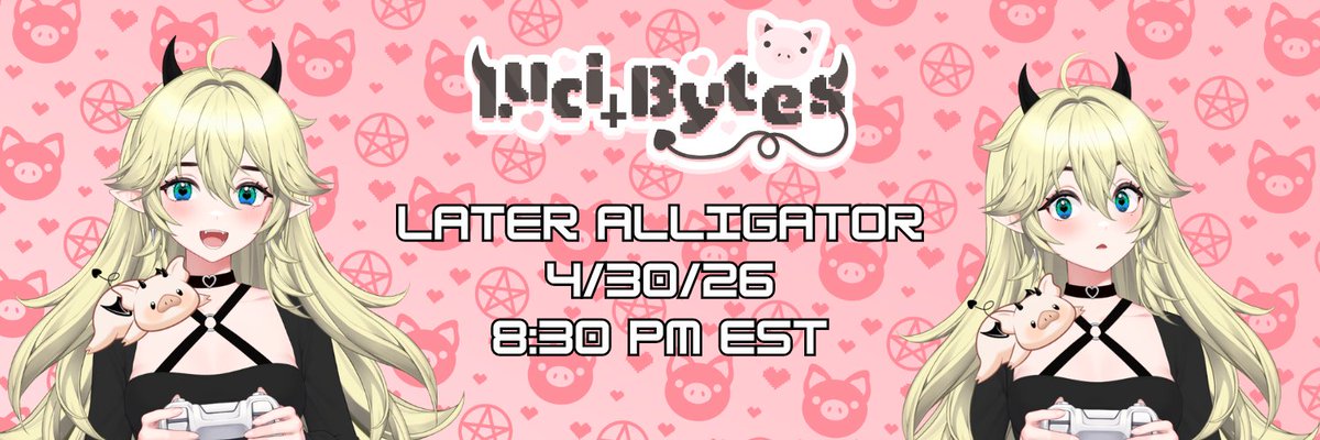luci_bytes's tweet image. She's baaaaaaaaaaack 🐽🩷 #SmallStreamer #VTuber #VtuberEN