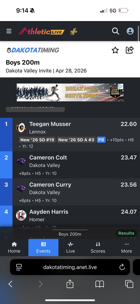 LennoxTandF's tweet photo. Teegan Musser brings home the 200m crown for the boys! https://t.co/ALhx5wJIUF