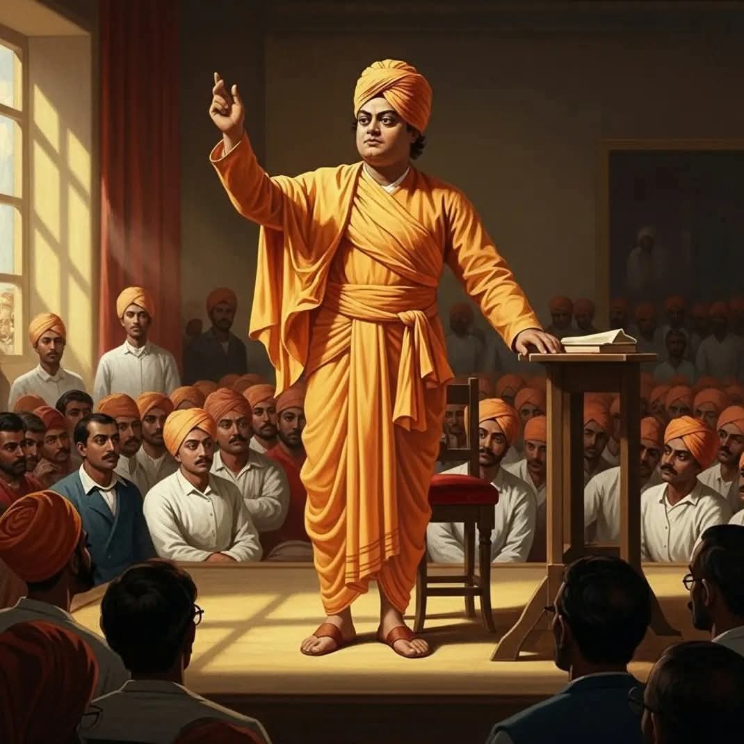 rajeshk93537888's tweet photo. आज हमें जरूरत है वेदान्तयुक्त पाश्चात्य विज्ञान की, ब्रह्मचर्य के आदर्श, और श्रद्धा तथा आत्मविश्वास की आज जरूरत है विदेशी नियंत्रण को हटाकर हमारे विविध शास्त्रों, विद्याओं का अध्ययन हो और साथ-ही-साथ अंग्रेजी भाषा और पाश्चात्य विज्ञान भी सीखा जाए। https://t.co/SkIEqO7Oek