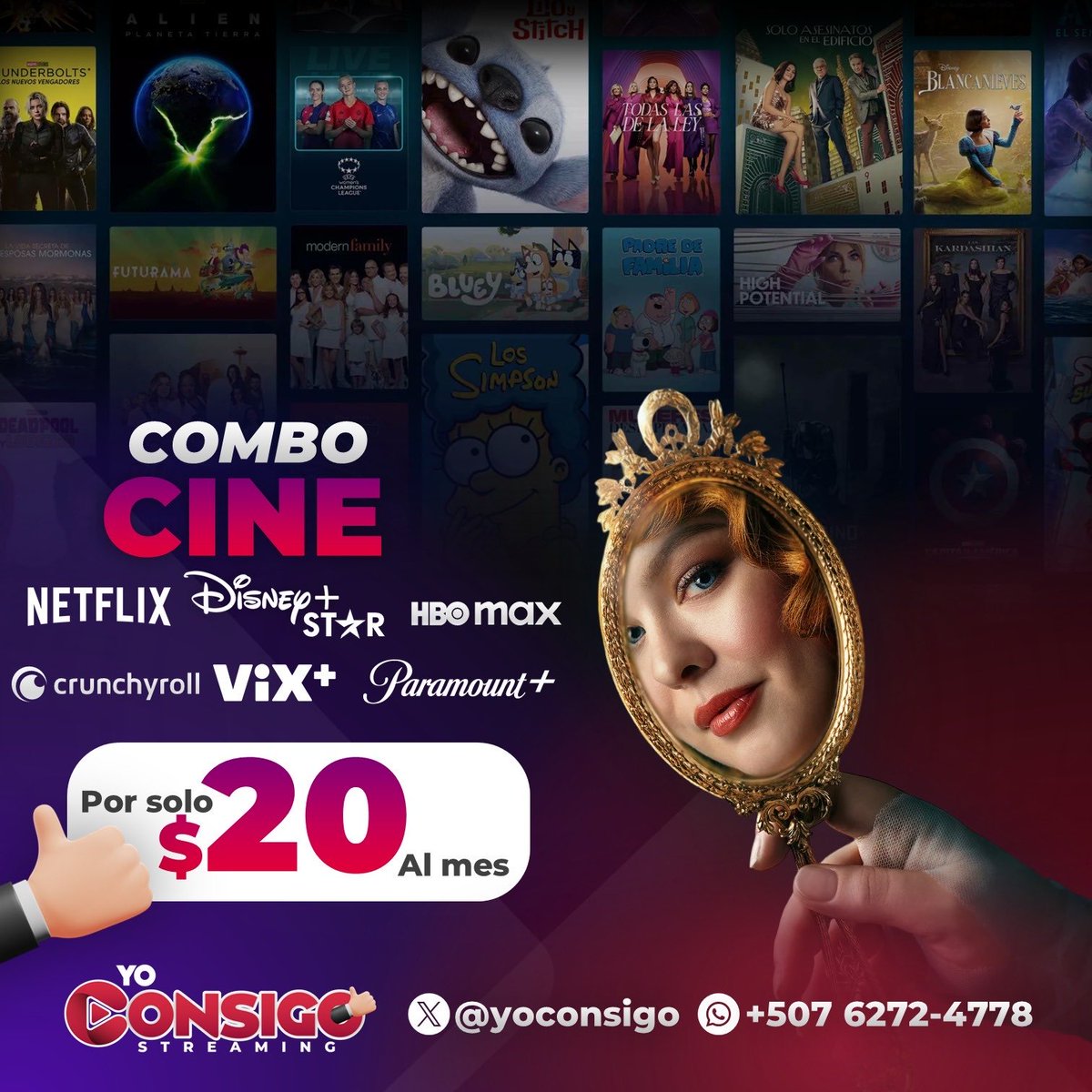YoConsigo's tweet photo. Yo Consigo Streaming

🖥️ Disfruta series, películas y contenido variado en un solo lugar
🇵🇦 Configuración sencilla y soporte disponible
📲 Escribe ya mismo al WhatsApp: +507 6272-4778

#StreamingPanama #EntretenimientoPTY #SeriesYPeliculas #ContenidoDigital #TVPanama https://t.co/kNWjrKKV1B