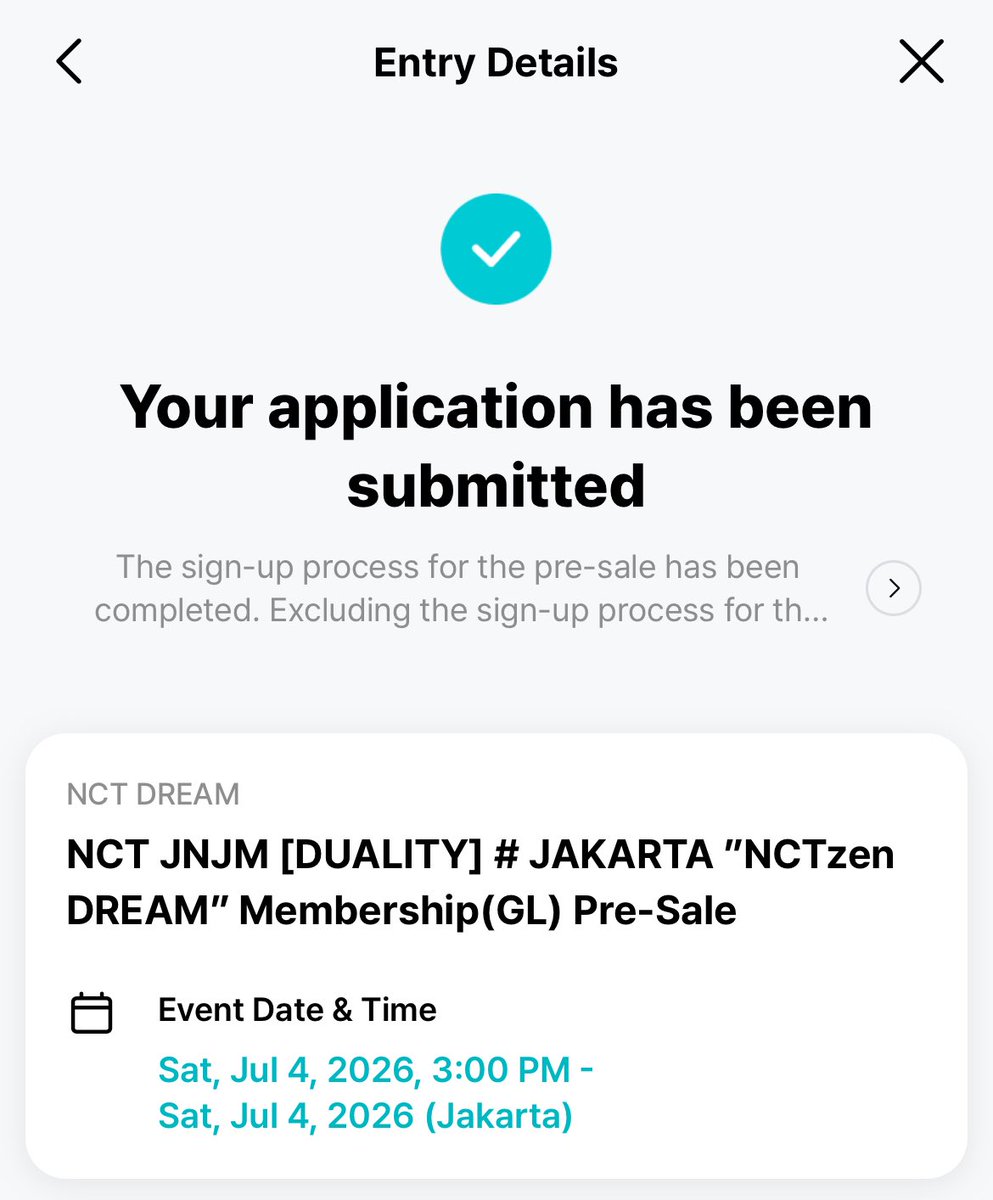 OPEN FOR RENT (WTR) WEVERSE MEMBERSHIP NCT DREAM FOR NCT JNJM [DUALITY] JAKARTA

💰 85k/code bisa co untuk 2 tiket

Ud di apply buat yg jakarta yaa