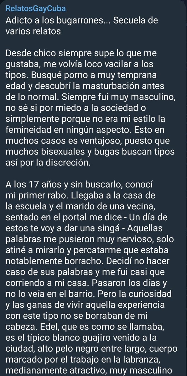 Relatos Gay Cuba tweet media