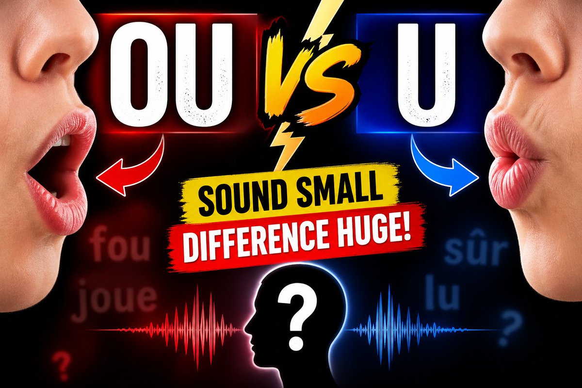 creature121's tweet image. OU vs U In French: The One Sound That Instantly Exposes You

Think OU vs U in French sounds the same? That’s exactly the problem. Learn the real difference ...

Read here": frenchclassnearme.com/ou-vs-u-in-fre…

#LearnFrench #FrenchForBeginners #French #FrenchLessons #FrenchProununciation