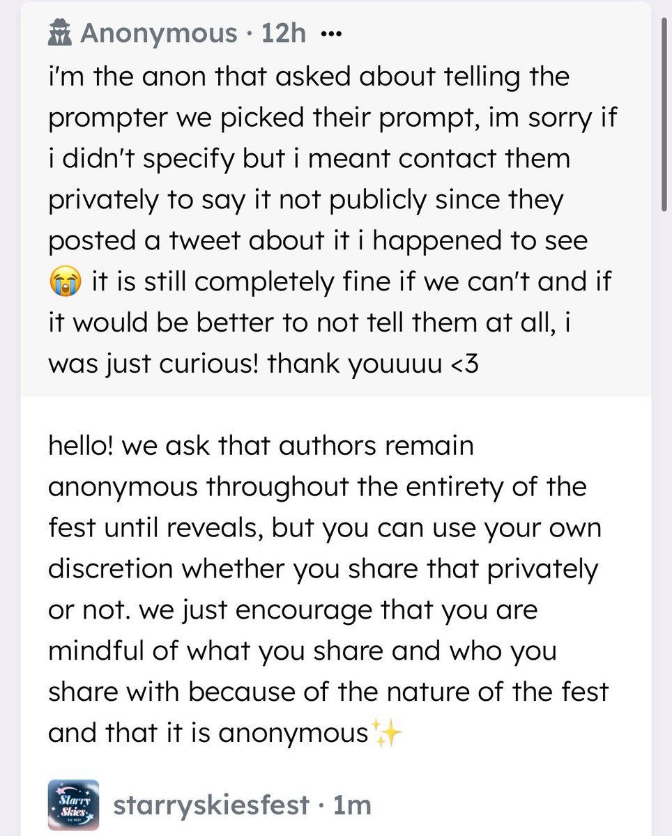 Starry Skies Fic Fest (@starryskiesfest) / Posts / X