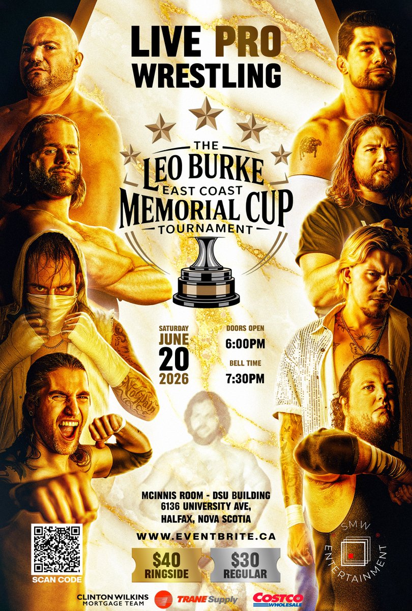 DaveBoyce's tweet image. BTW, there IS a great pro wrestling event taking place in #Halifax this June, honoring the late, great Leo Burke.