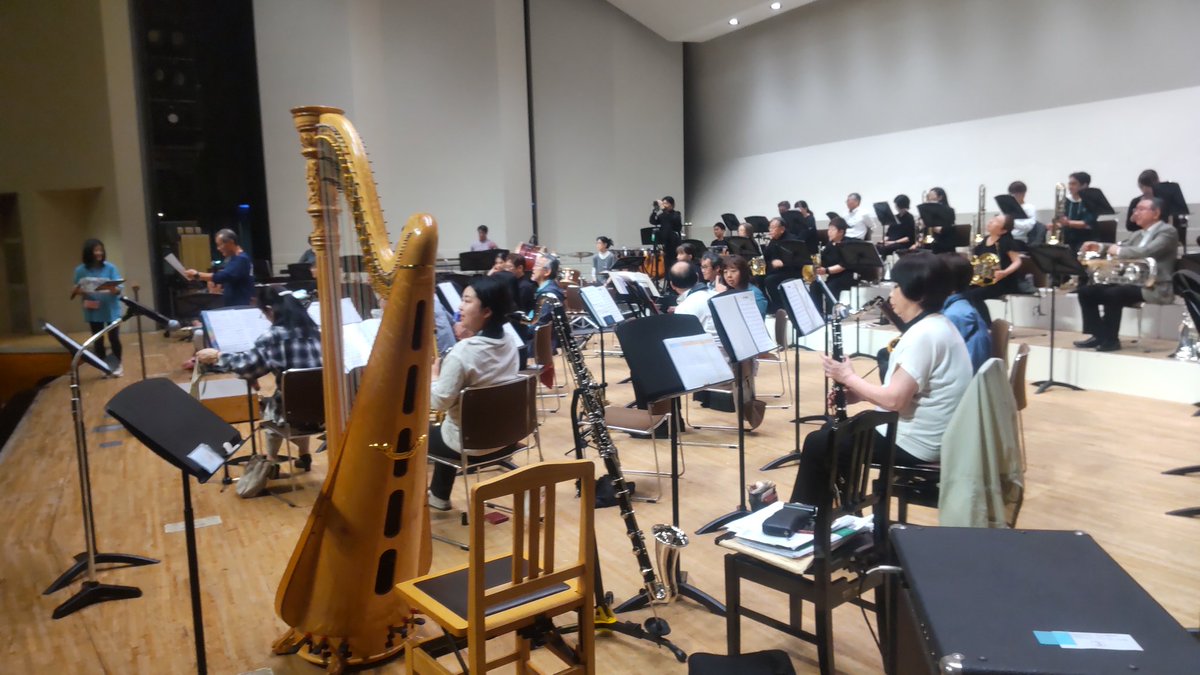 whitecloudswind's tweet photo. リハーサル、始まりました🎵
お天気が心配ですが、
13時半開場、17時開演、
練馬文化センター大ホールで　お待ちしてます‼️ https://t.co/ziOFL7zG2b