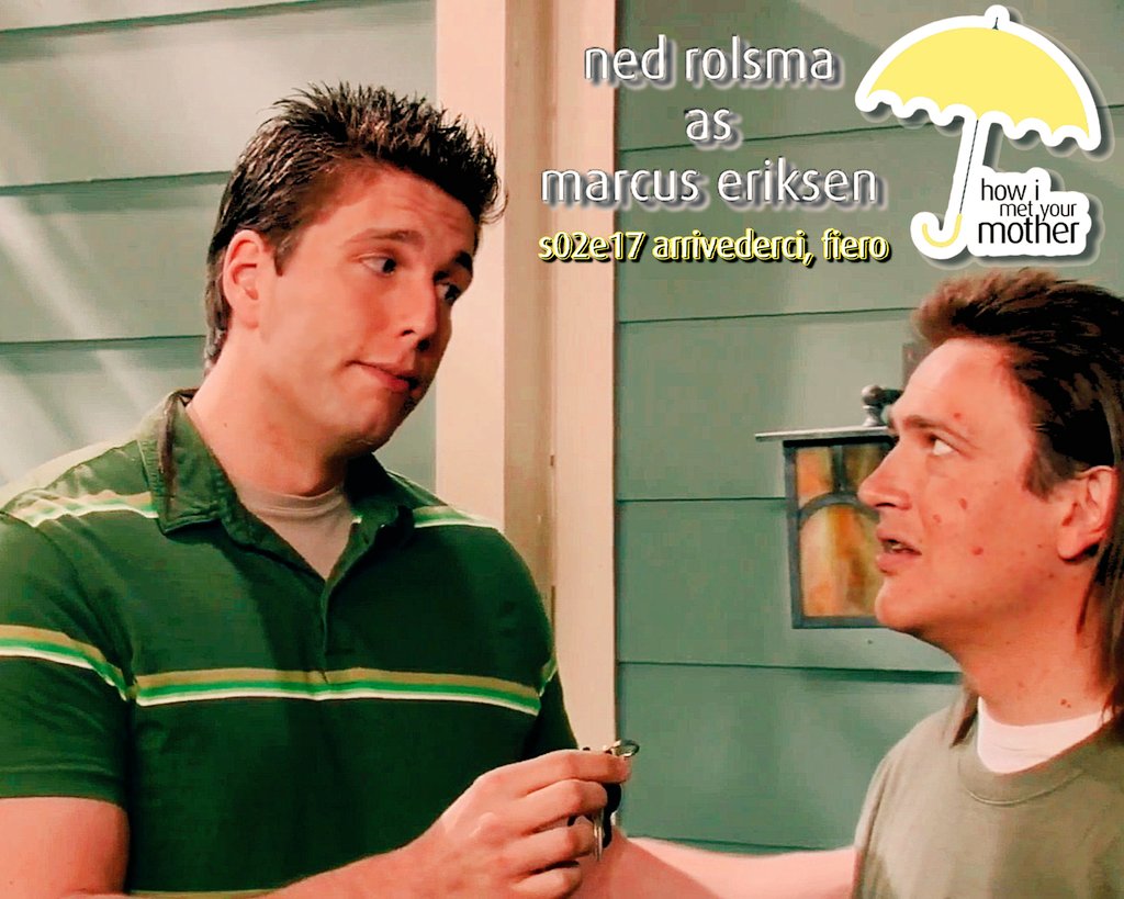 nedrolsma's tweet photo. Say farewell to the Eriksen's beloved #Fiero w/ @OfficialHIMYM s02e17 "Arrivederci, Fiero" TONIGHT at 11:00 p.m. EST/8:00 p.m. PST on E! Network @eentertainment... then come see "Big Ned" aka "Marcus Eriksen" aka @imsevenfeet &amp; get a signed #JohnnyLightning Fiero diecast ASAP! https://t.co/K35QlGK3C7