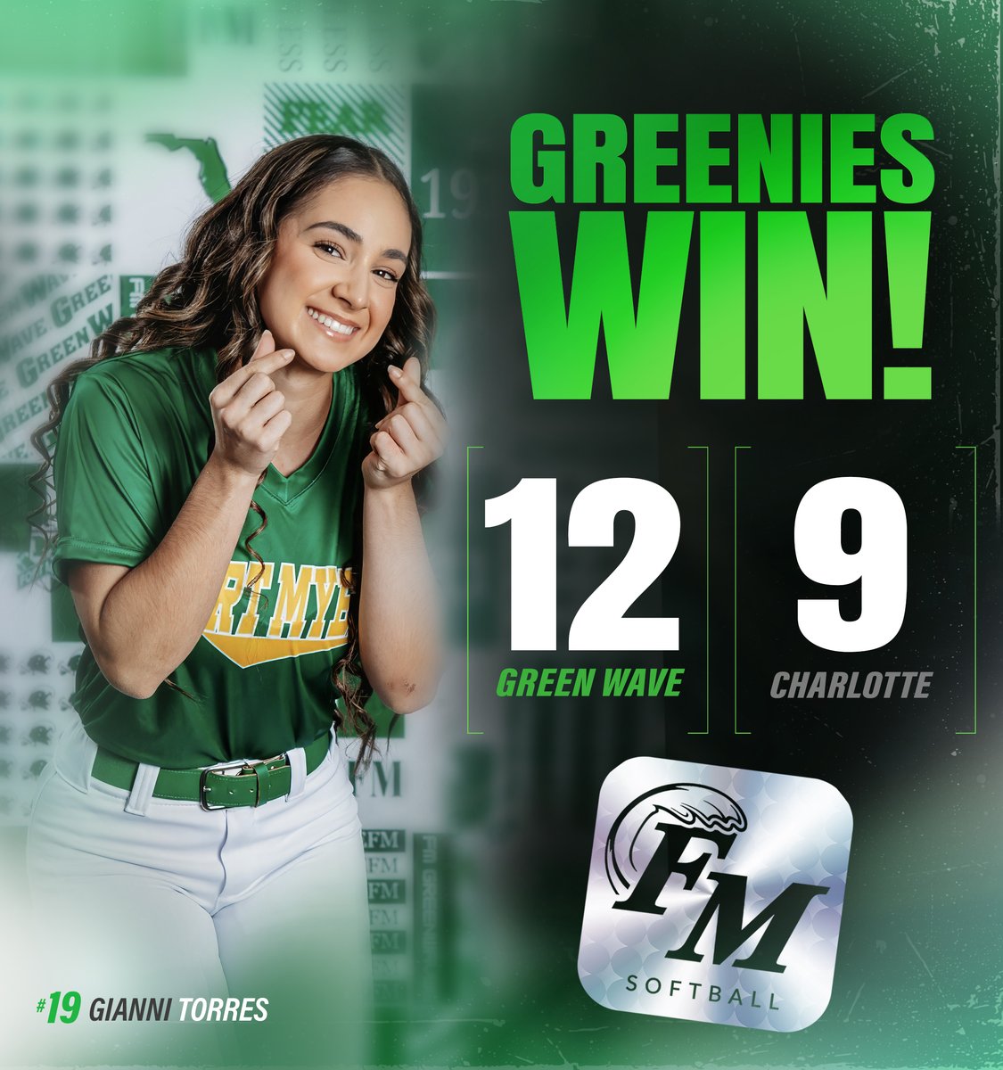 FMHS_Softball's tweet image. Greenies Win 12-9! On to the District 'Ship Thursday.
@FMHS_Boosters  @FMHSAthletics  #classof2026  #greenwave  #greenies 💚💚💚