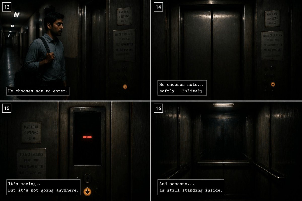 cheersvid's tweet photo. I turned a simple idea into a cinematic AI motion comic 🎬

Checkout: https://t.co/h3SQmxUouh

Would you step inside? 👀

#horror #cinematic #aistorytelling #reels #scary #aiart #motioncomic https://t.co/nvD2EOhUfB