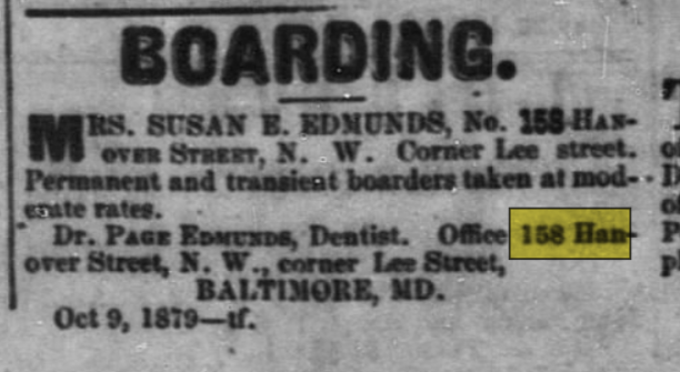 BehindBmoreLots's tweet photo. having relocated from Leondardtown in St. Mary's County, dentist Page Edmunds invited his former patients to make the trip to Baltimore to be seen- they could even stay the night in the building! https://t.co/cHEBsjcUBj