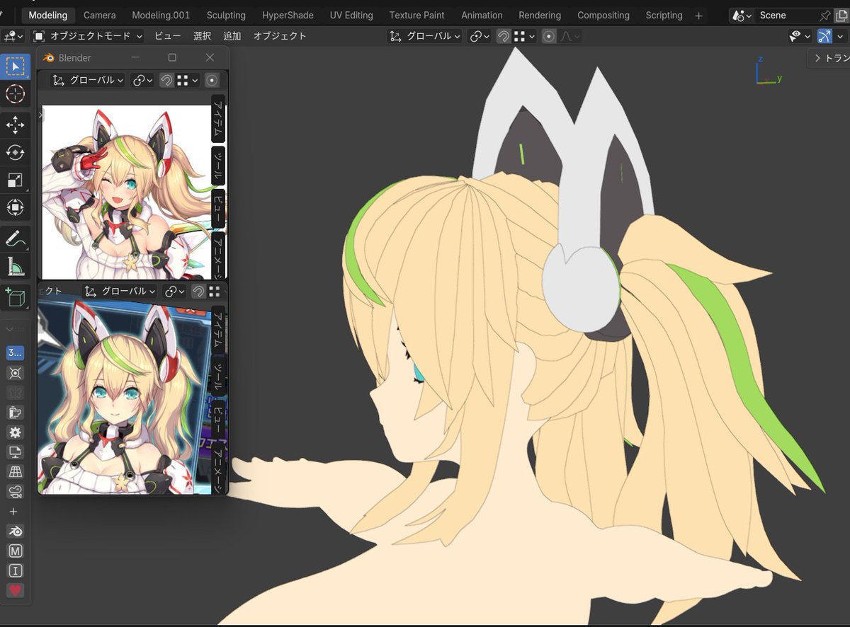 abyamiya_hica's tweet image. 素体が完成したジェネに軽く色を付けただけだけど最高

#3DCG #blender #PSO2