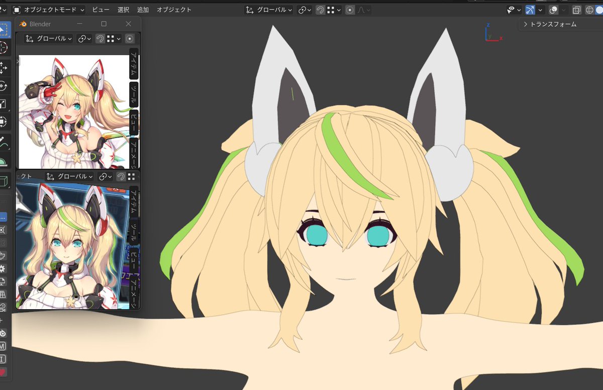 abyamiya_hica's tweet image. 素体が完成したジェネに軽く色を付けただけだけど最高

#3DCG #blender #PSO2